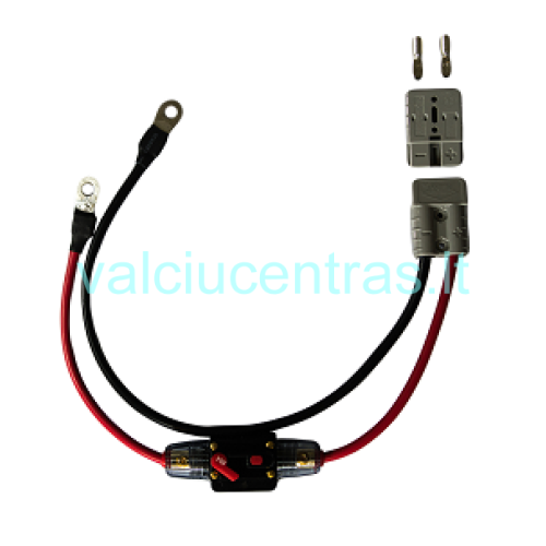 Elektrinio variklio jungtis su 60A automatiniu saugikliu